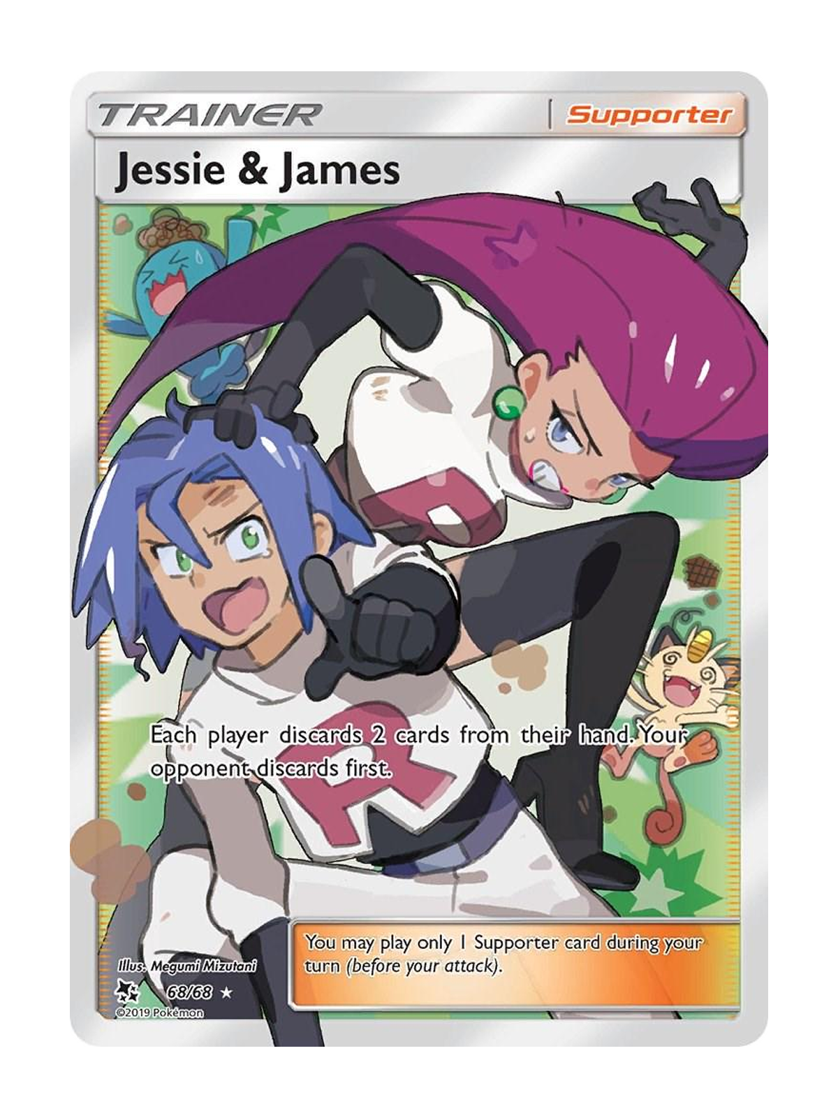 Jessie & James 68/68 — Hidden Fates (HIF) | English | Raw | Rare Ultra