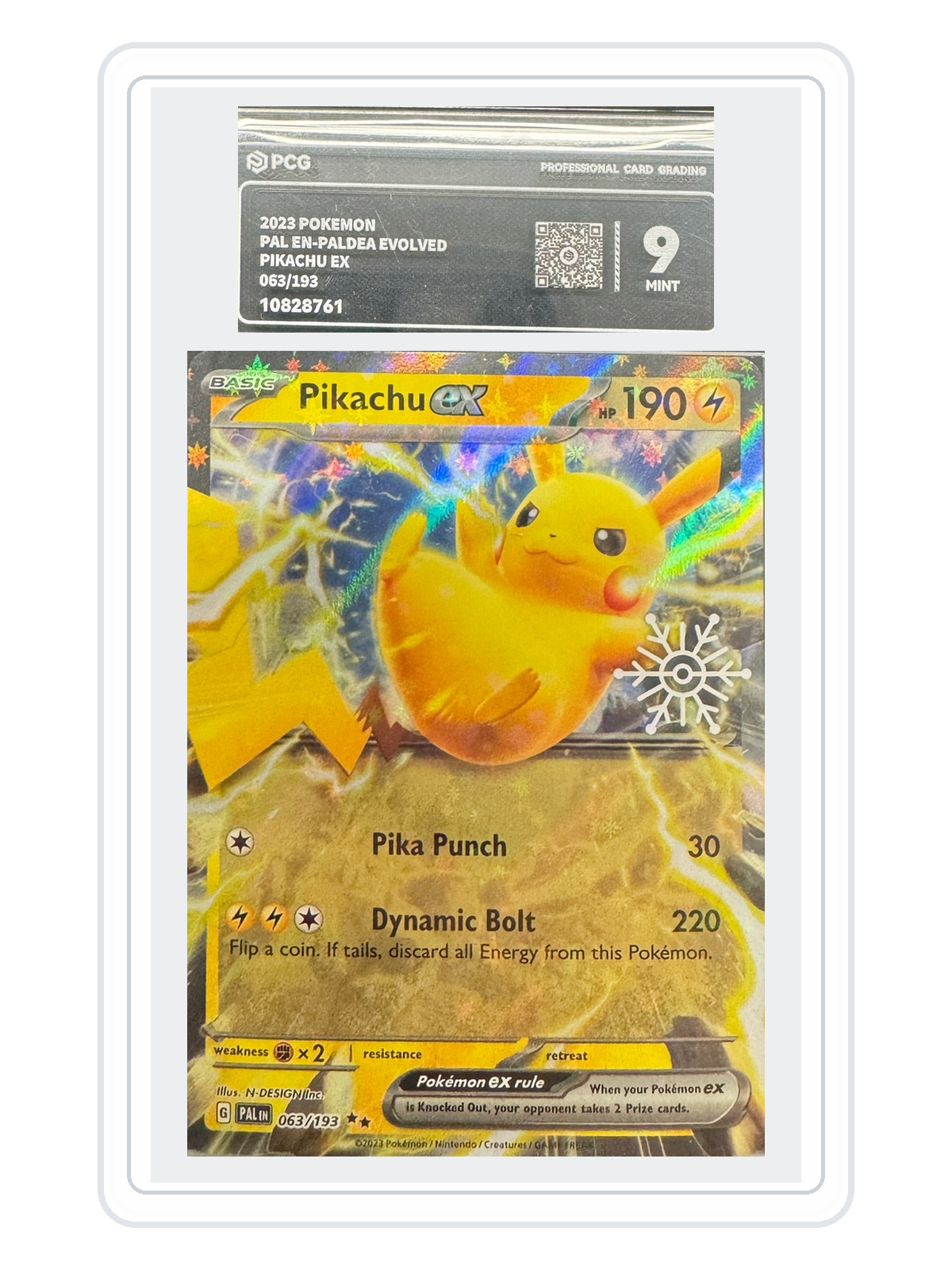 Pikachu ex 063/193 — Paldea Evolved (PAL) | PCG 9 | English | Double Rare product image