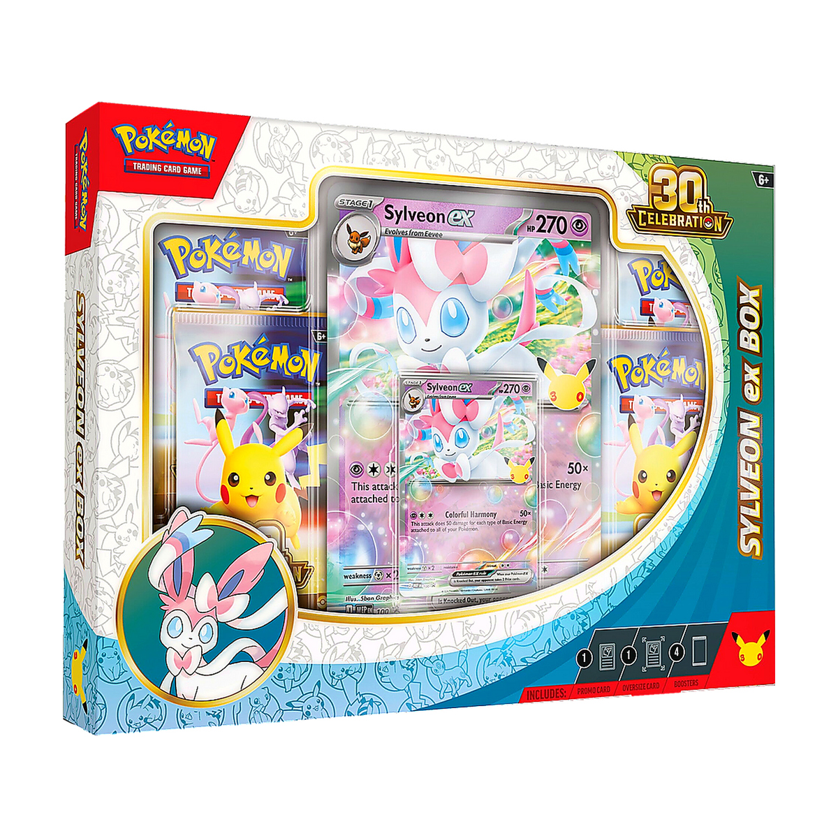 30th Celebration Sylveon ex Box — English — Pokémon TCG