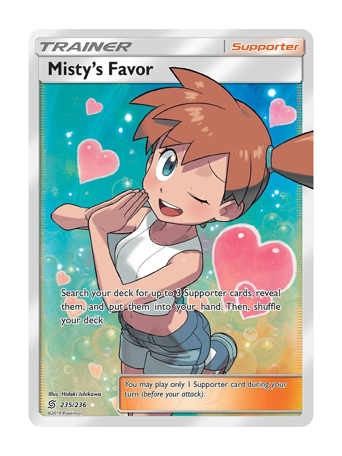 Misty's Favor 235/236 — Unified Minds (UNM) | English | Raw | Rare Ultra