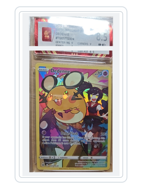 Dedenne TG07/TG30 — Brilliant Stars (BRS) | BCTC 8.5 | English | Trainer Gallery Rare Holo