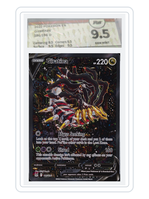 Giratina V 186/196 — Lost Origin (LOR) | Other Grader 9.5 | English | Rare Ultra