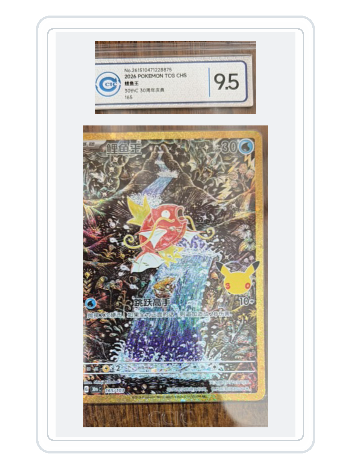 Magikarp 165/103 — 30th Celebration (30THC) | CCIC Silver 9.5 | Simplified Chinese | Classic Reprint product image